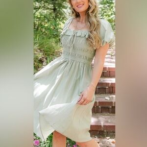 Like New Ivy City Co Rae Dress in Sage